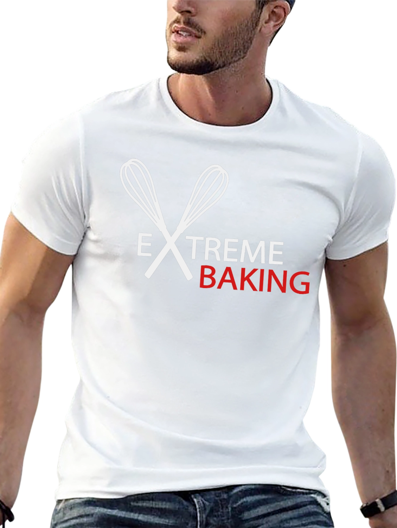 Extreme Baking T-Shirt - Whisk Design