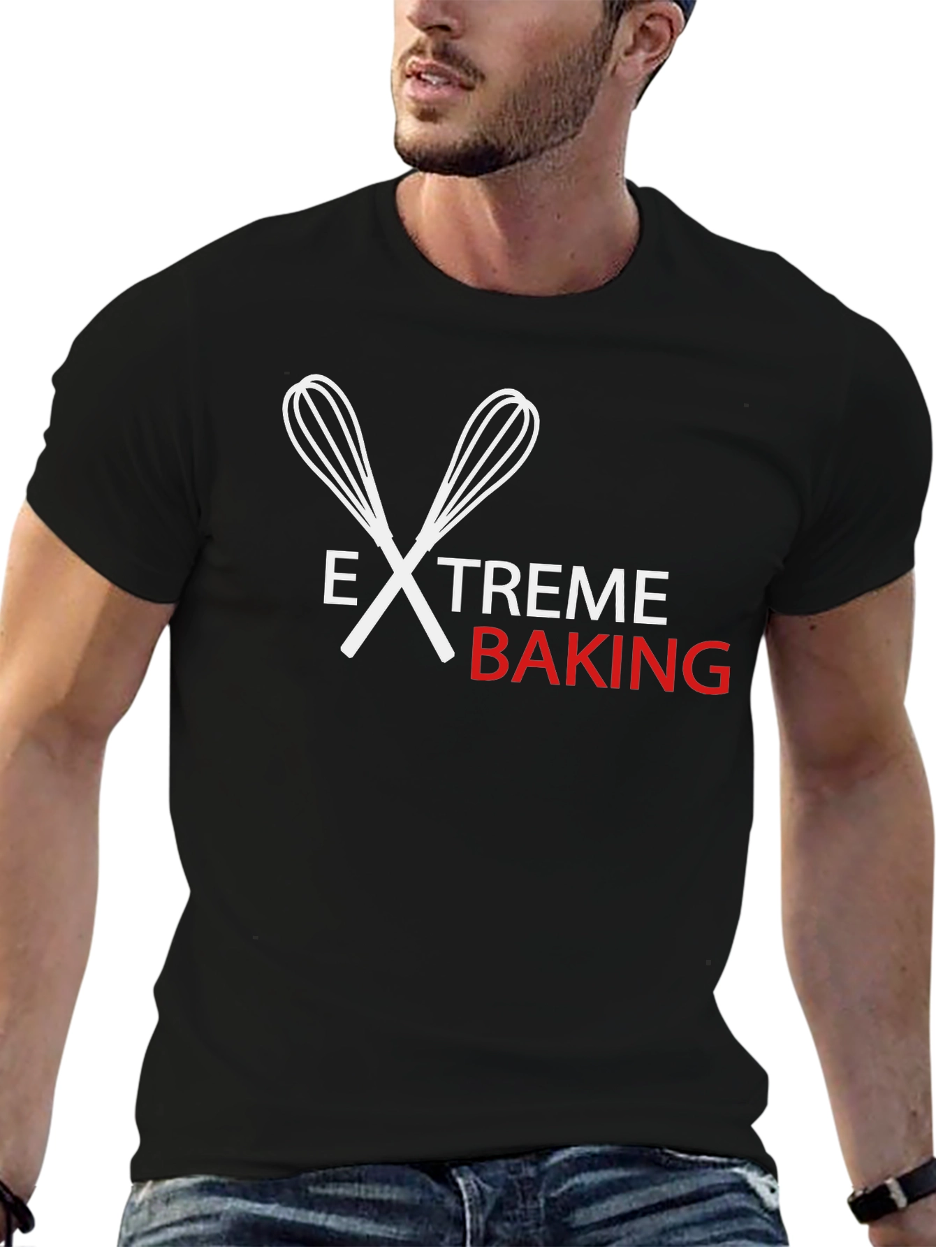 Extreme Baking T-Shirt - Whisk Design
