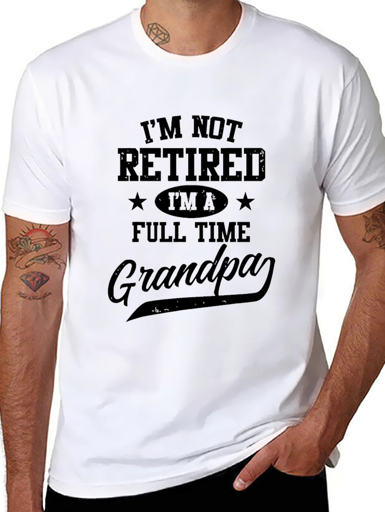 Full Time Grandpa Graphic T-Shirt