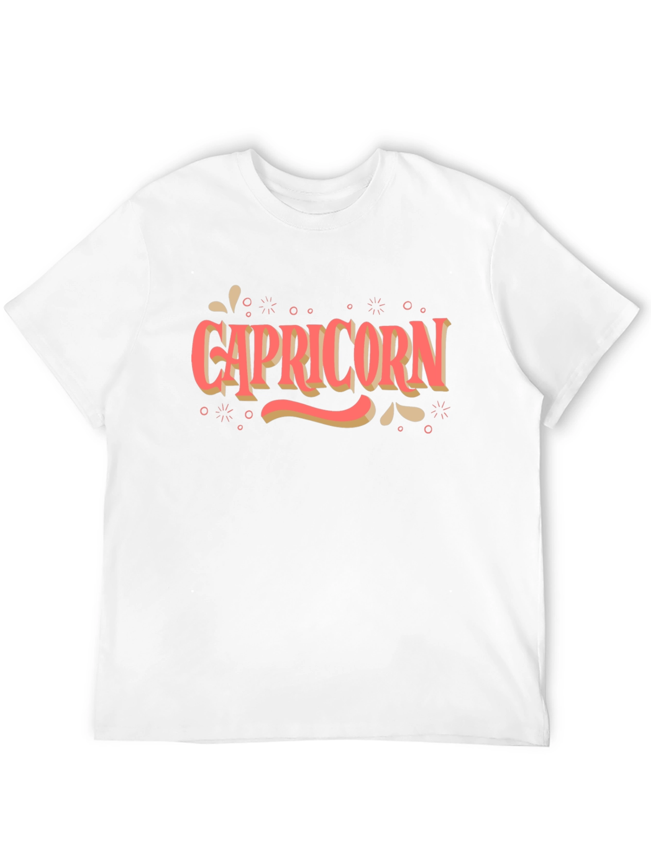 Capricorn Zodiac Sign T-Shirt - Black