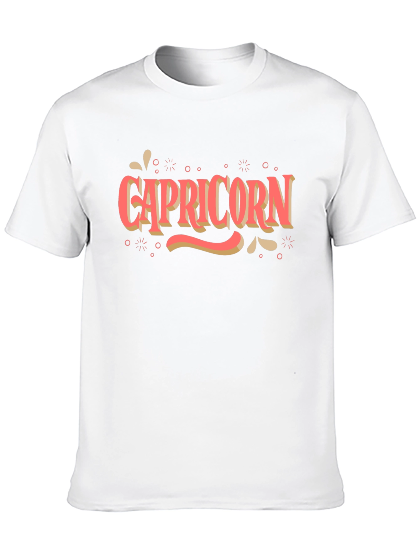Capricorn Zodiac Sign T-Shirt - Black