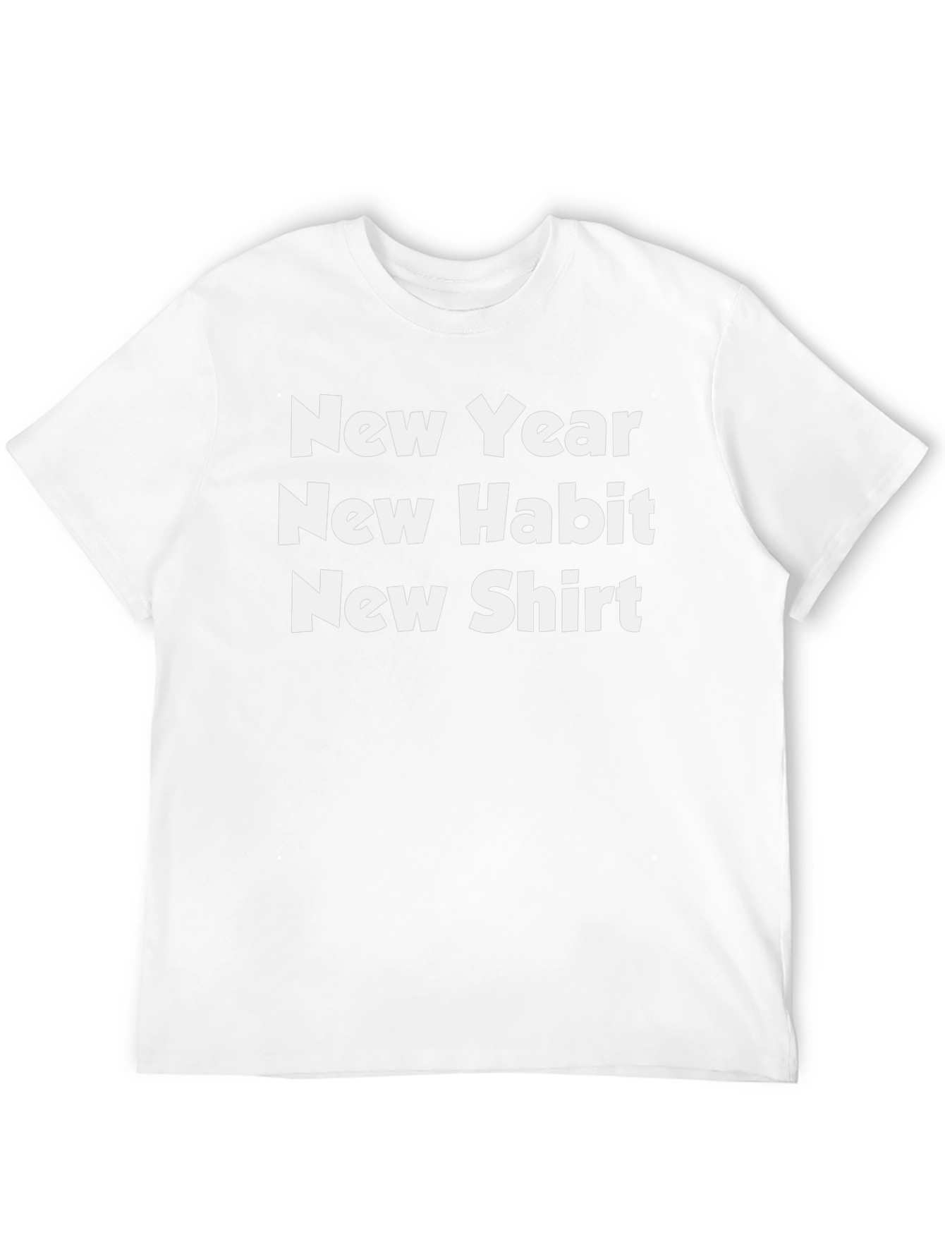 New Year New Habit New Shirt Black Tee
