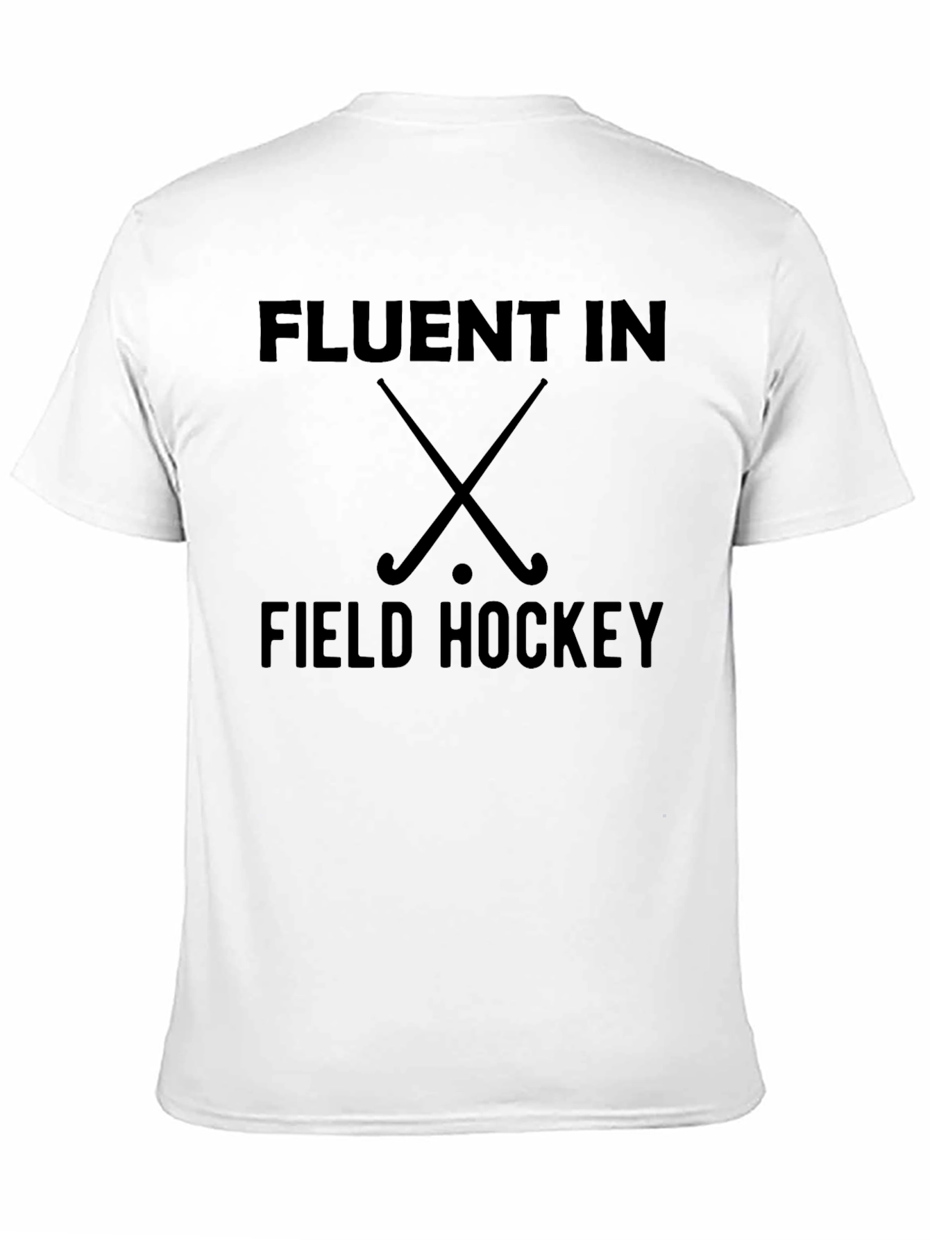 Fluent In Field Hockey Black T-Shirt