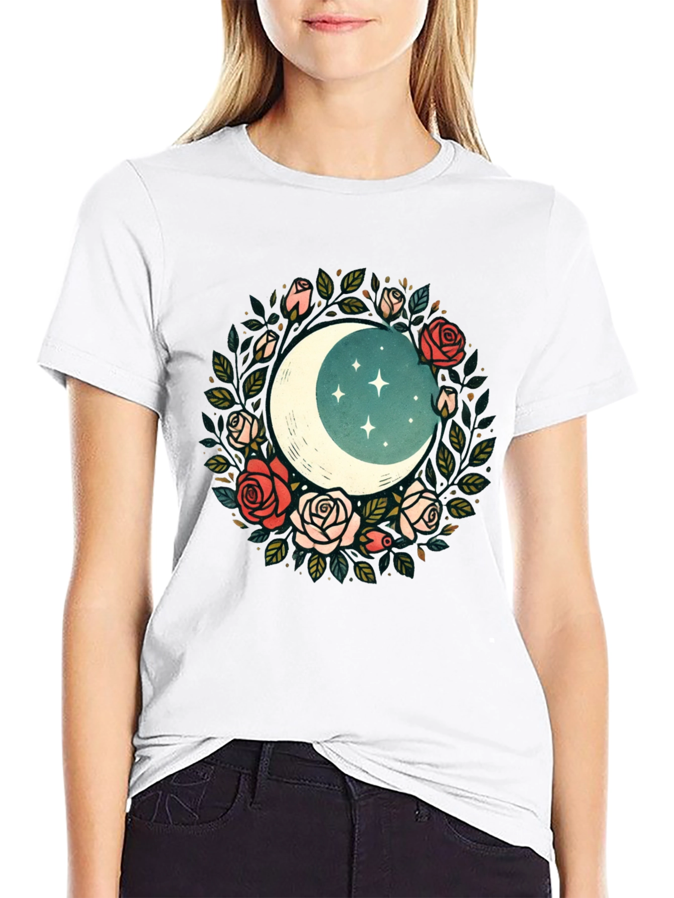Floral Moon T-Shirt