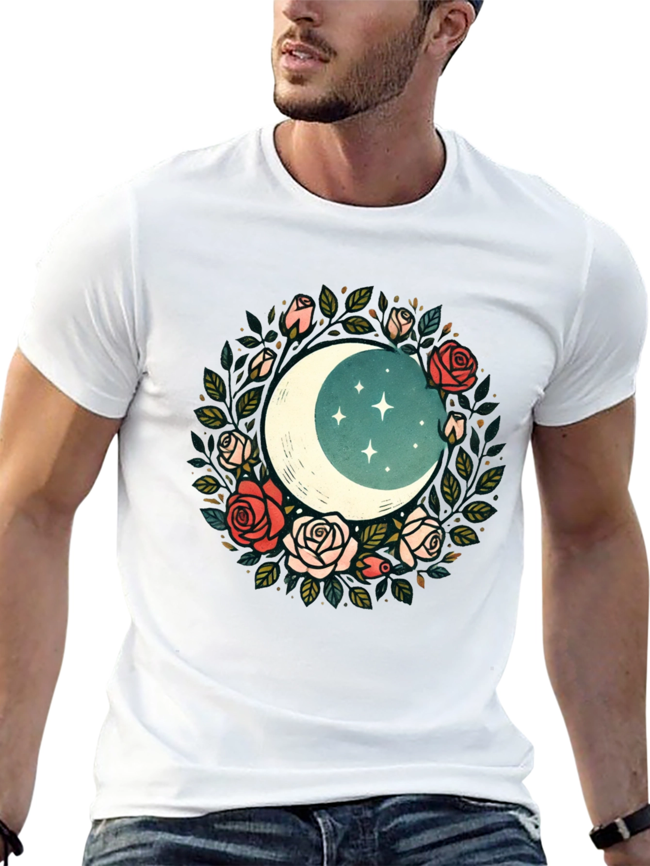 Floral Moon T-Shirt