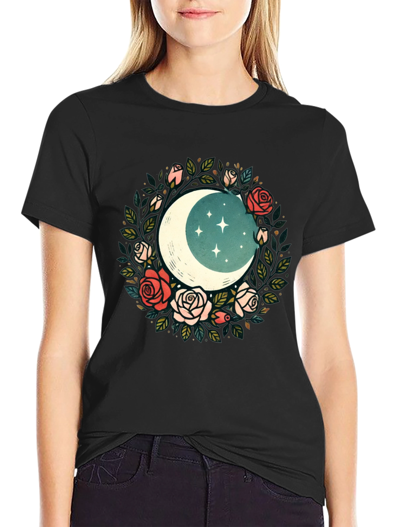 Floral Moon T-Shirt