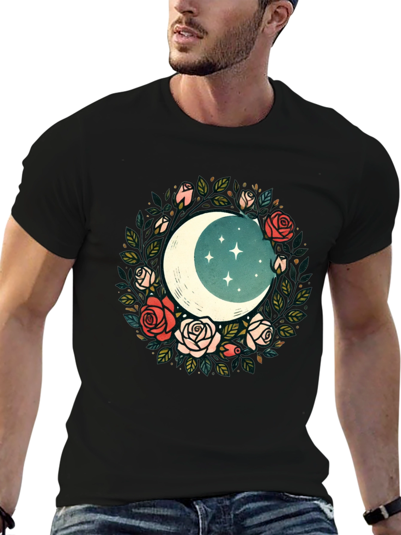 Floral Moon T-Shirt