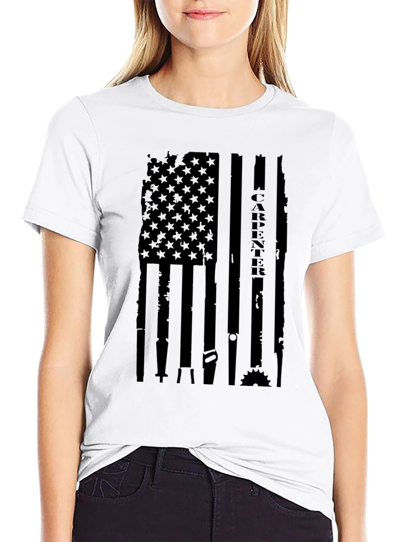 Carpenter American Flag T-Shirt
