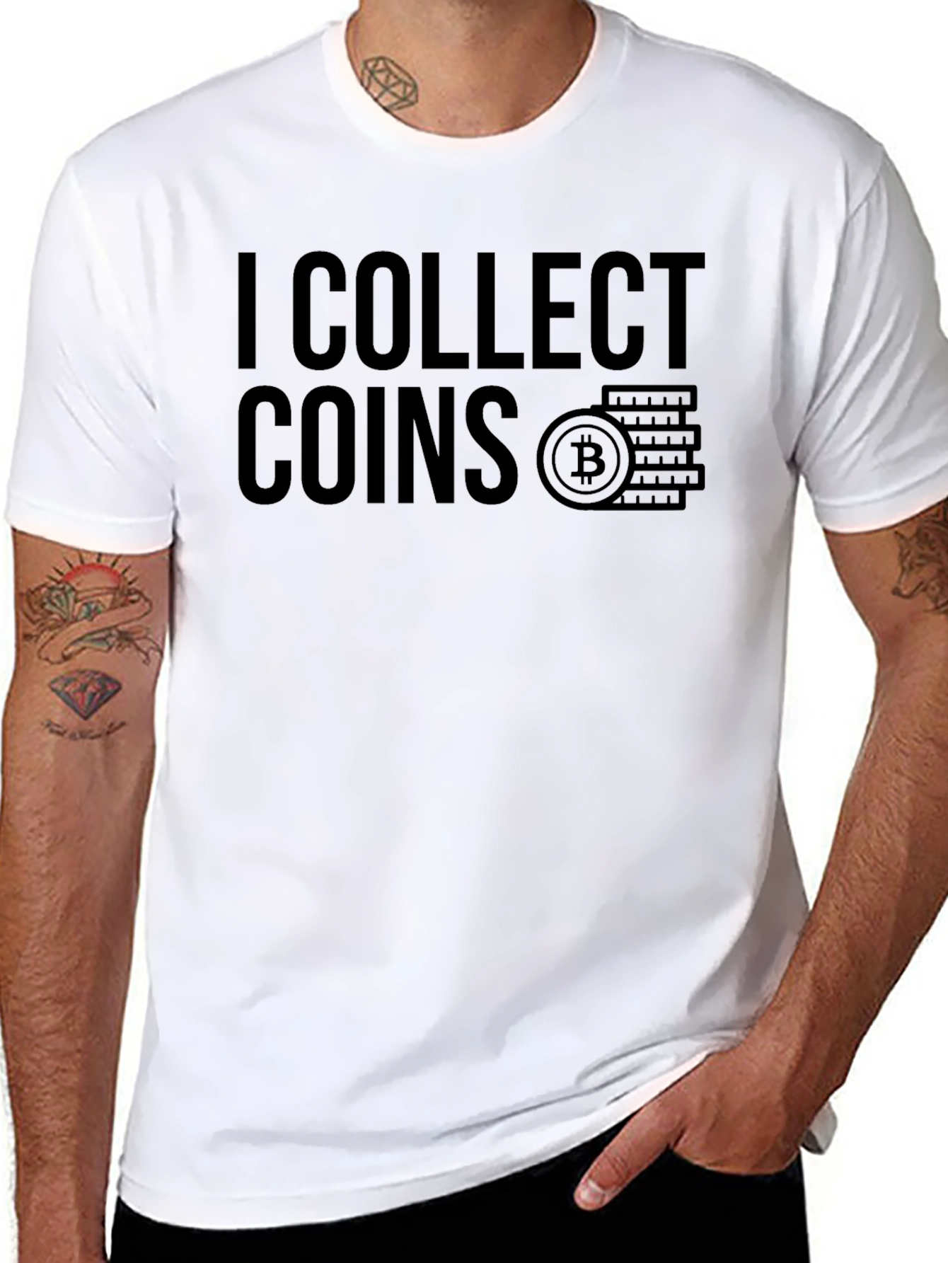 I Collect Coins Bitcoin Crypto Tee
