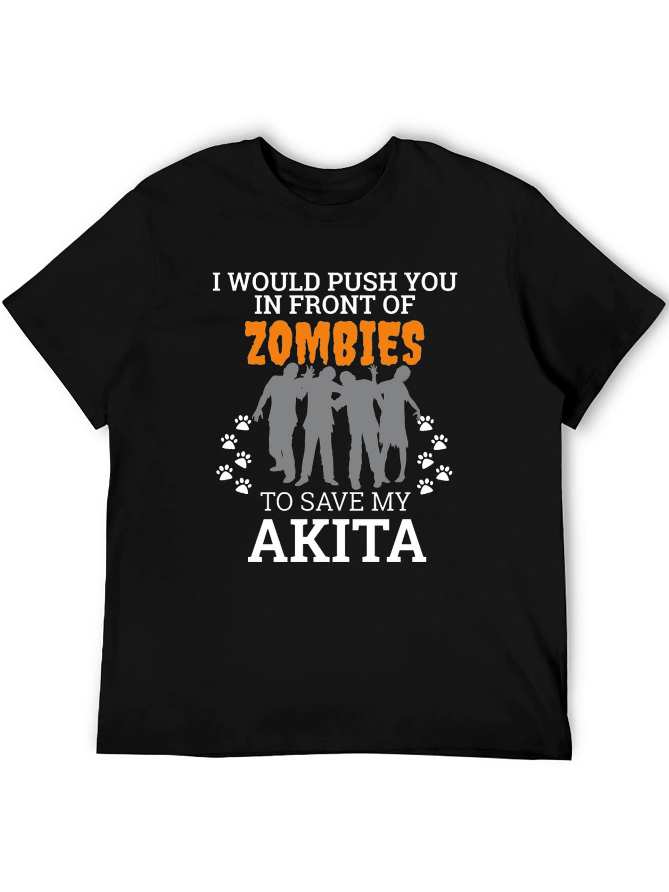 Funny Akita Zombie T-Shirt