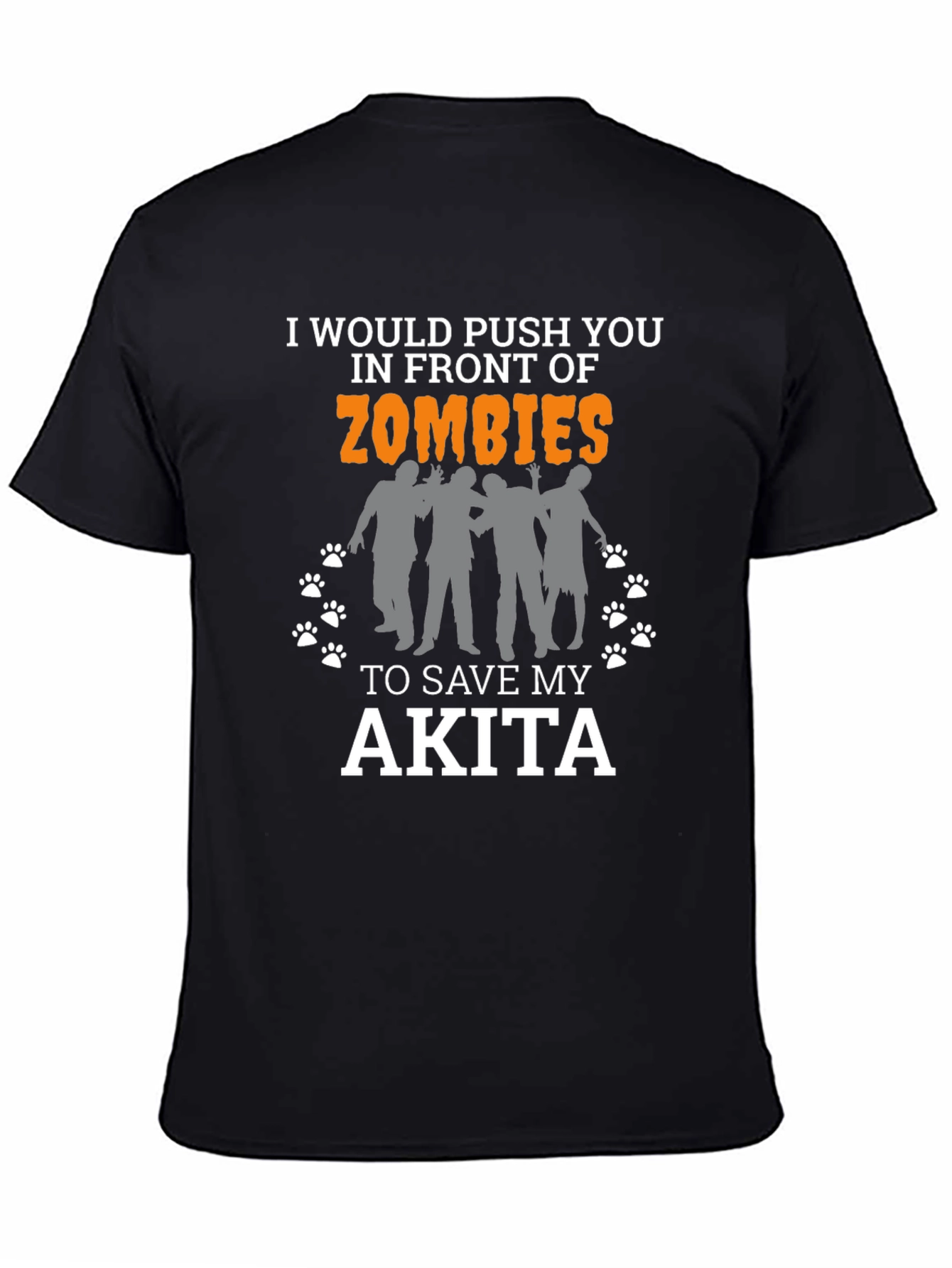 Funny Akita Zombie T-Shirt