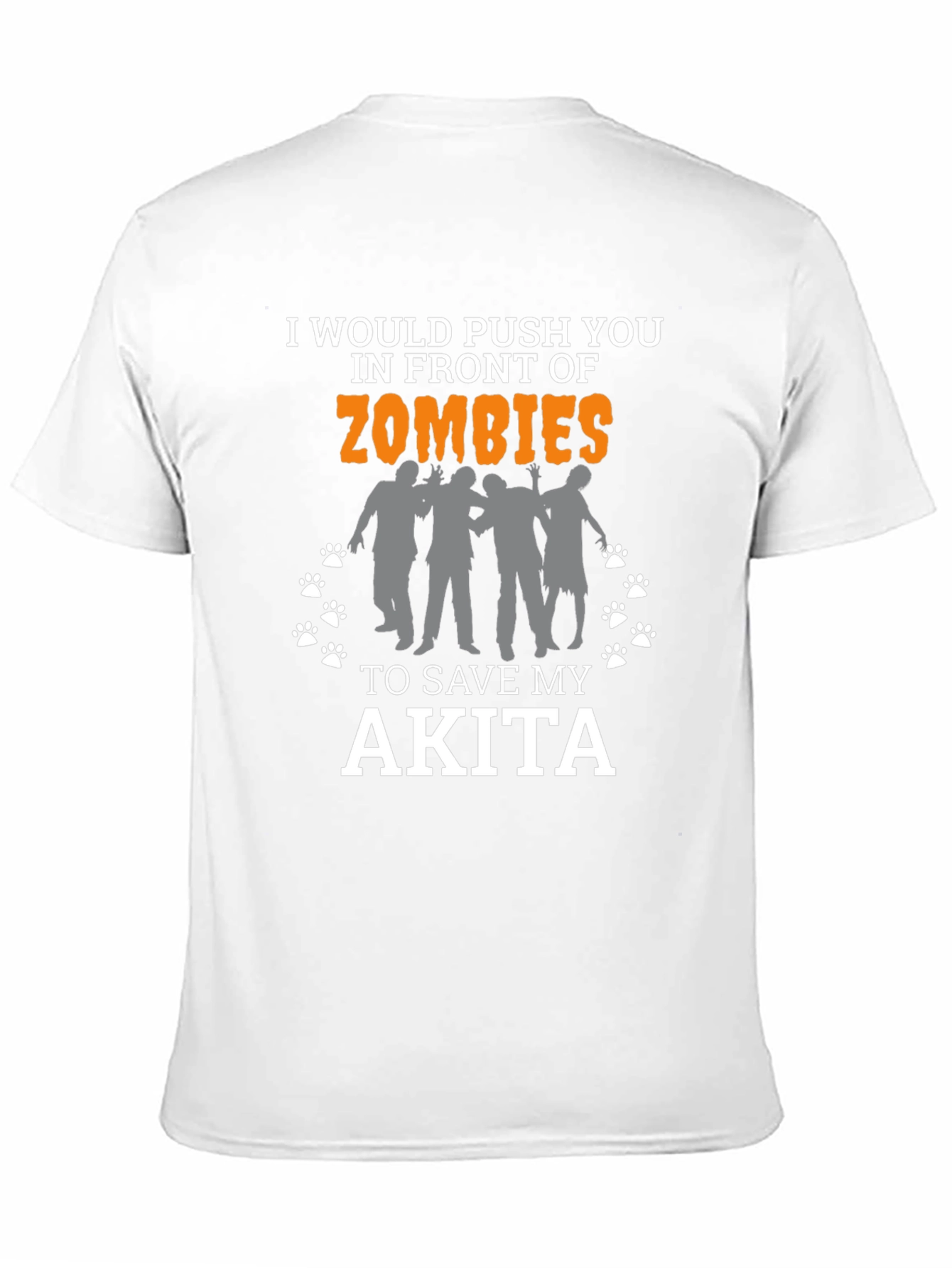 Funny Akita Zombie T-Shirt