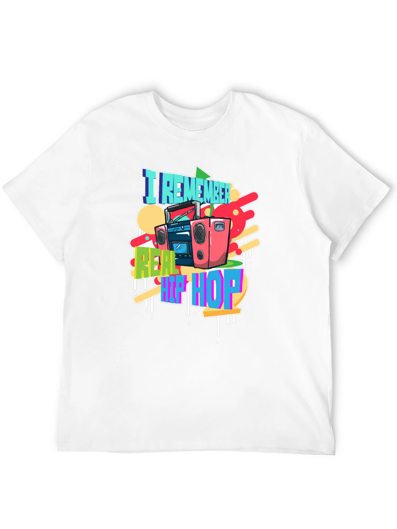 I Remember Real Hip Hop Black T-Shirt