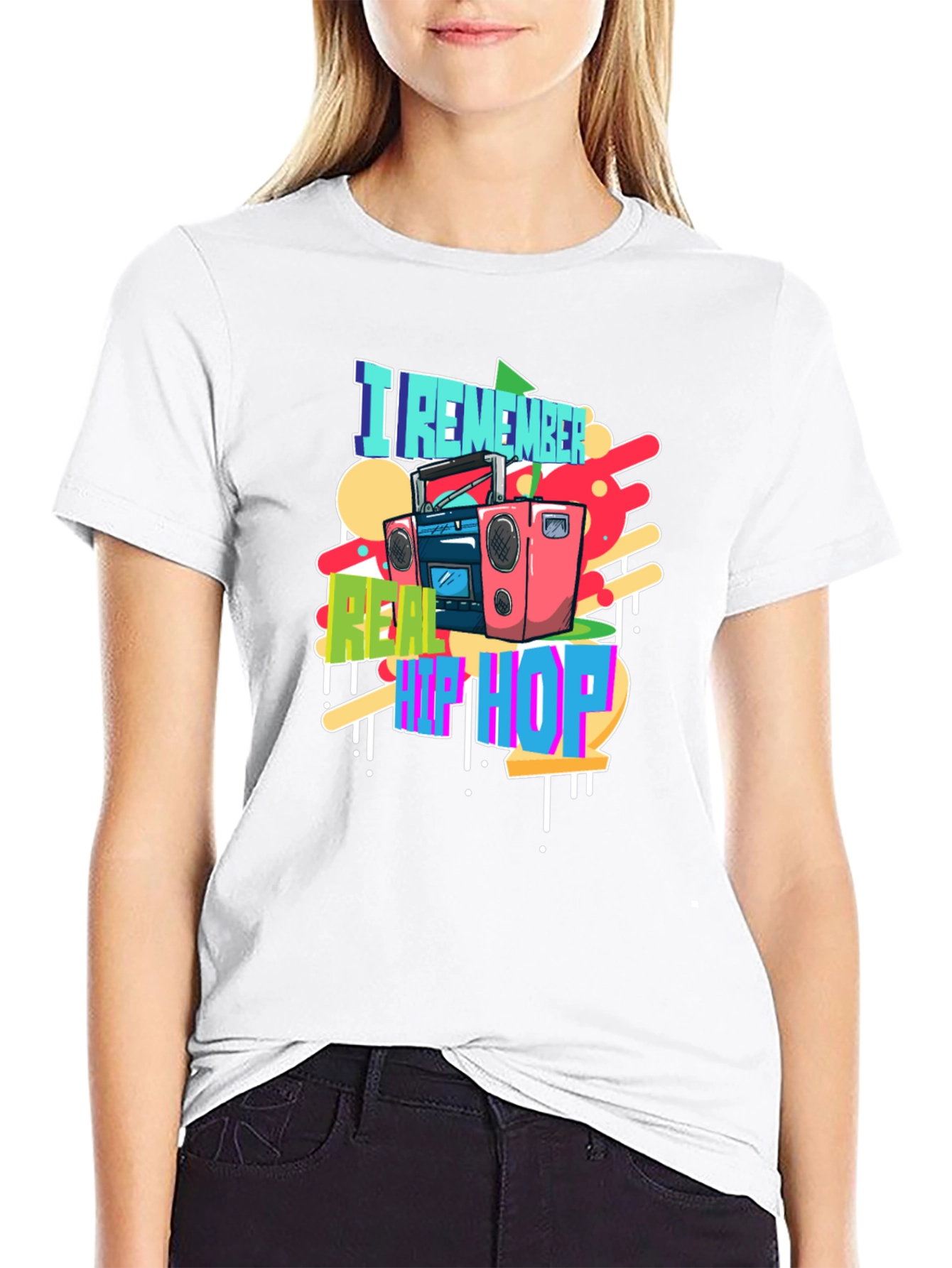 I Remember Real Hip Hop Black T-Shirt