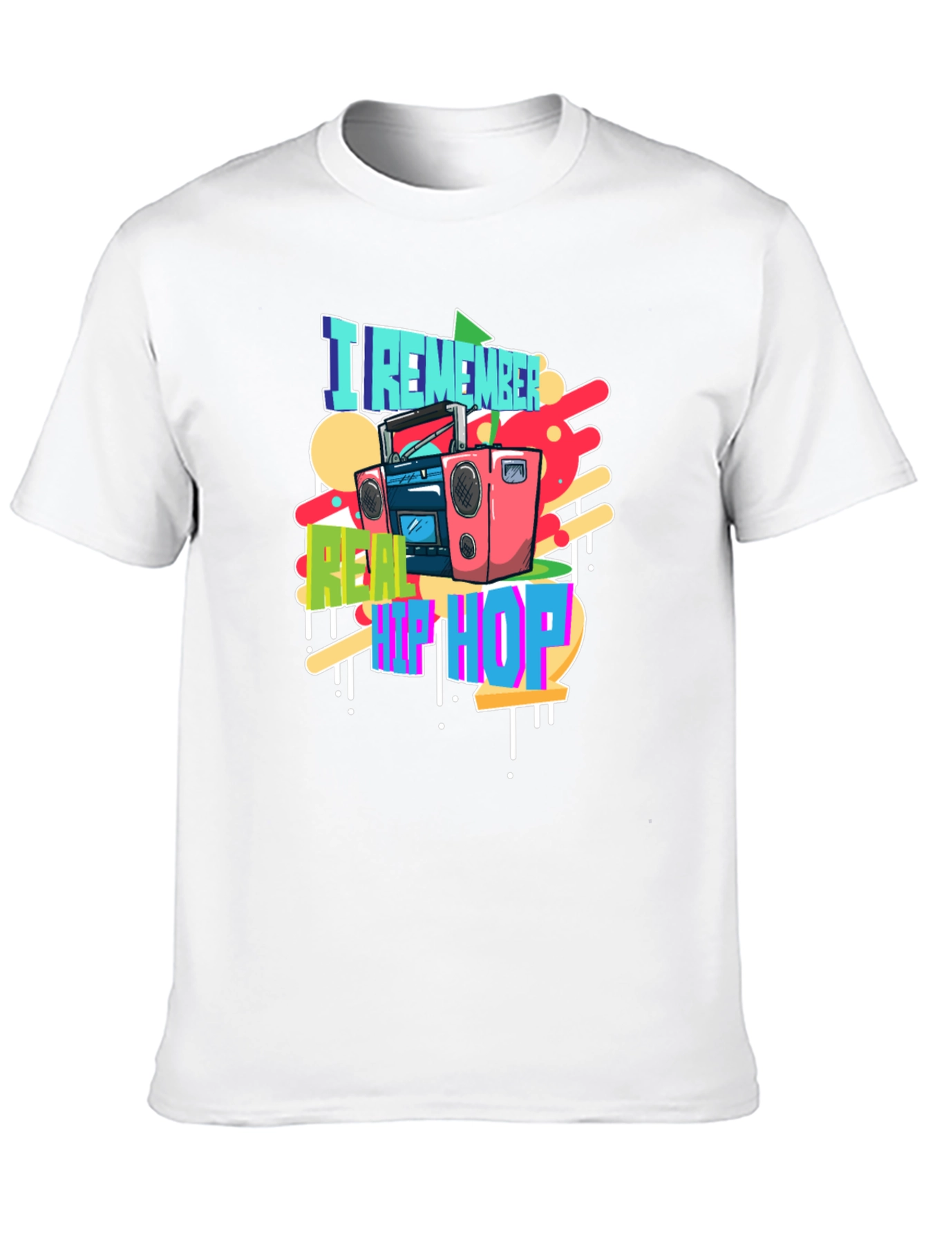 I Remember Real Hip Hop Black T-Shirt
