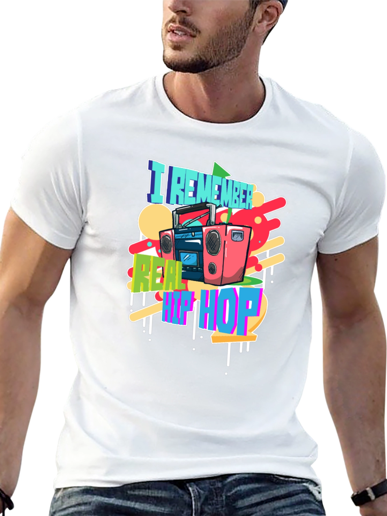 I Remember Real Hip Hop Black T-Shirt