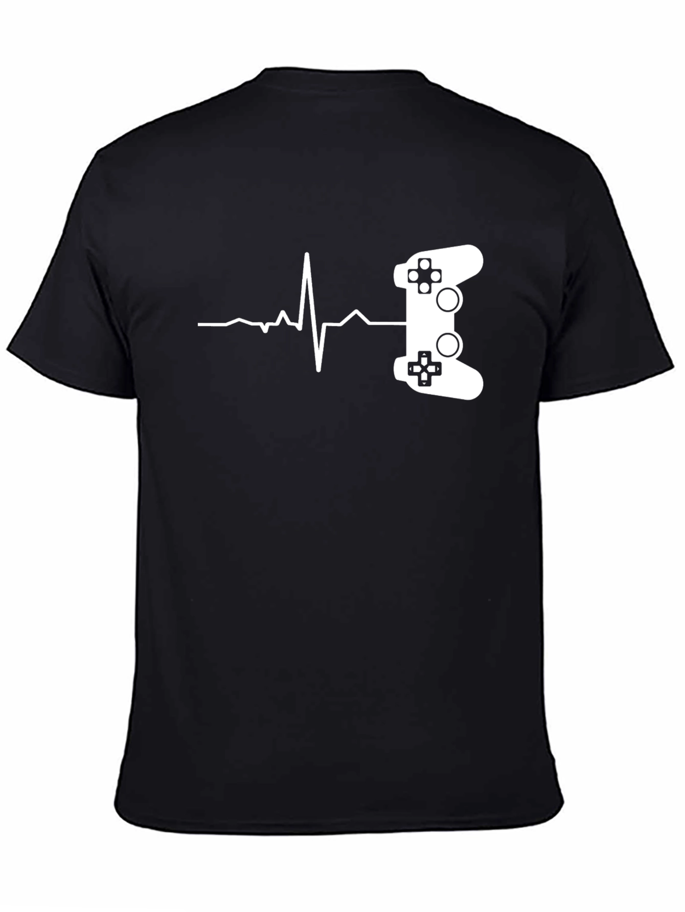 Gamer Heartbeat T-Shirt - Black