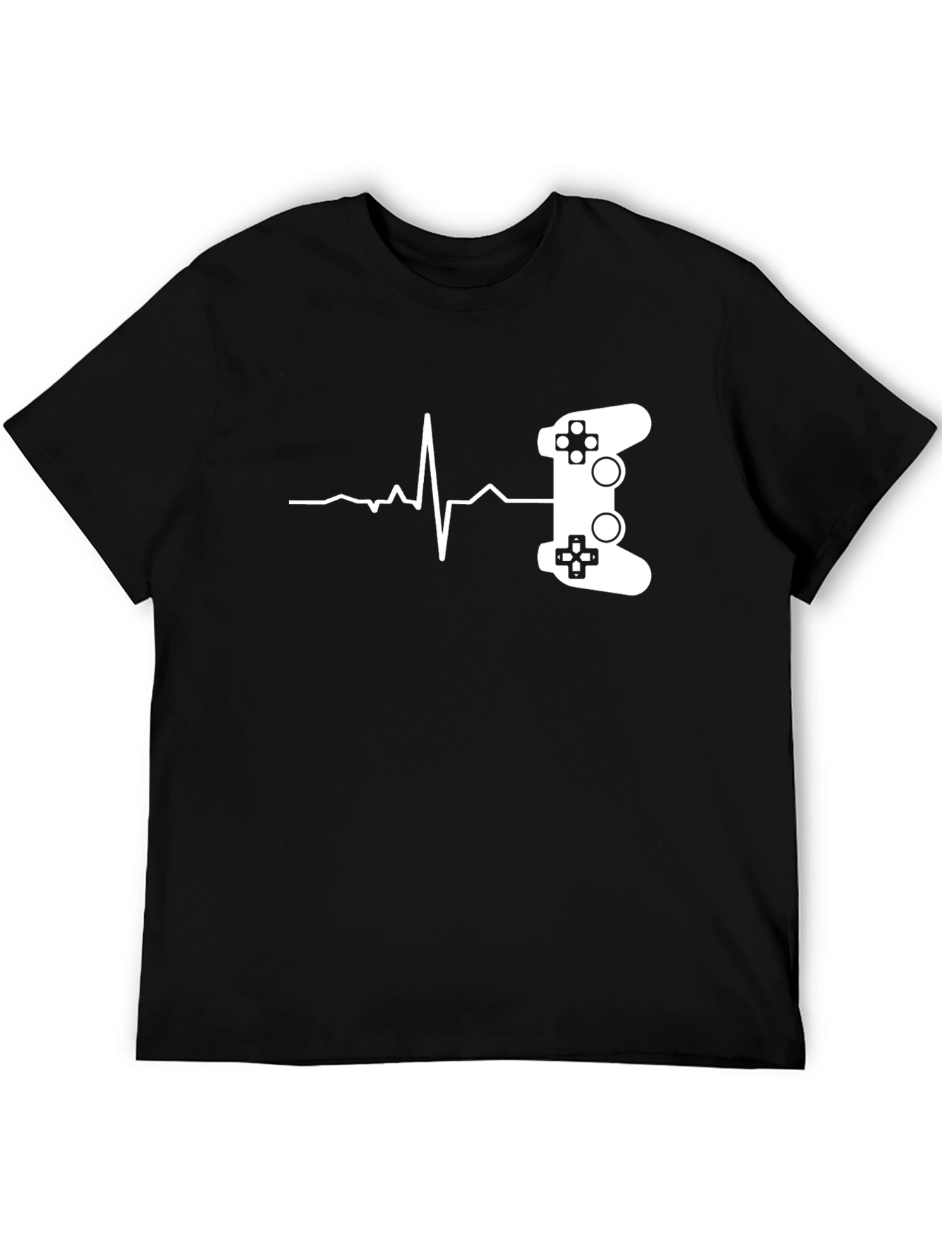 Gamer Heartbeat T-Shirt - Black