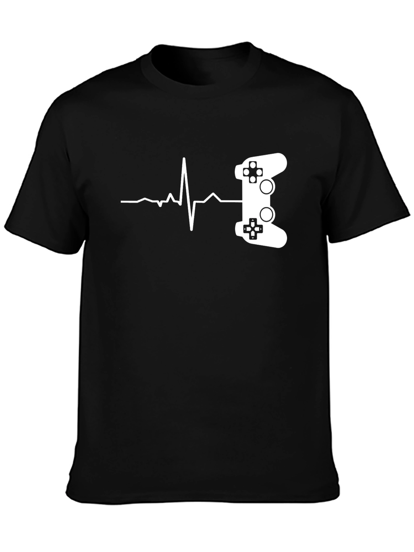 Gamer Heartbeat T-Shirt - Black