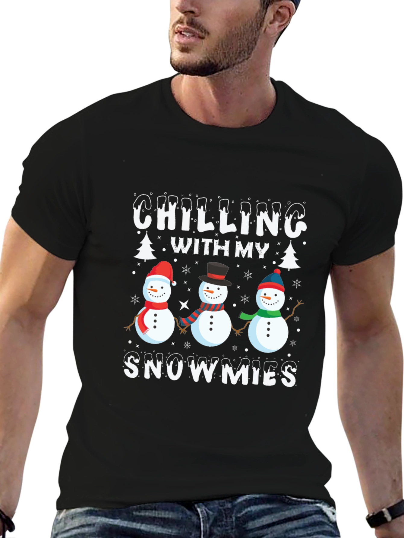 Chilling With My Snowmies Graphic T-Shirt