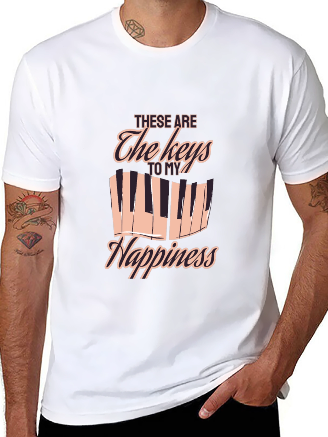 Piano Keys to My Happiness T-Shirt