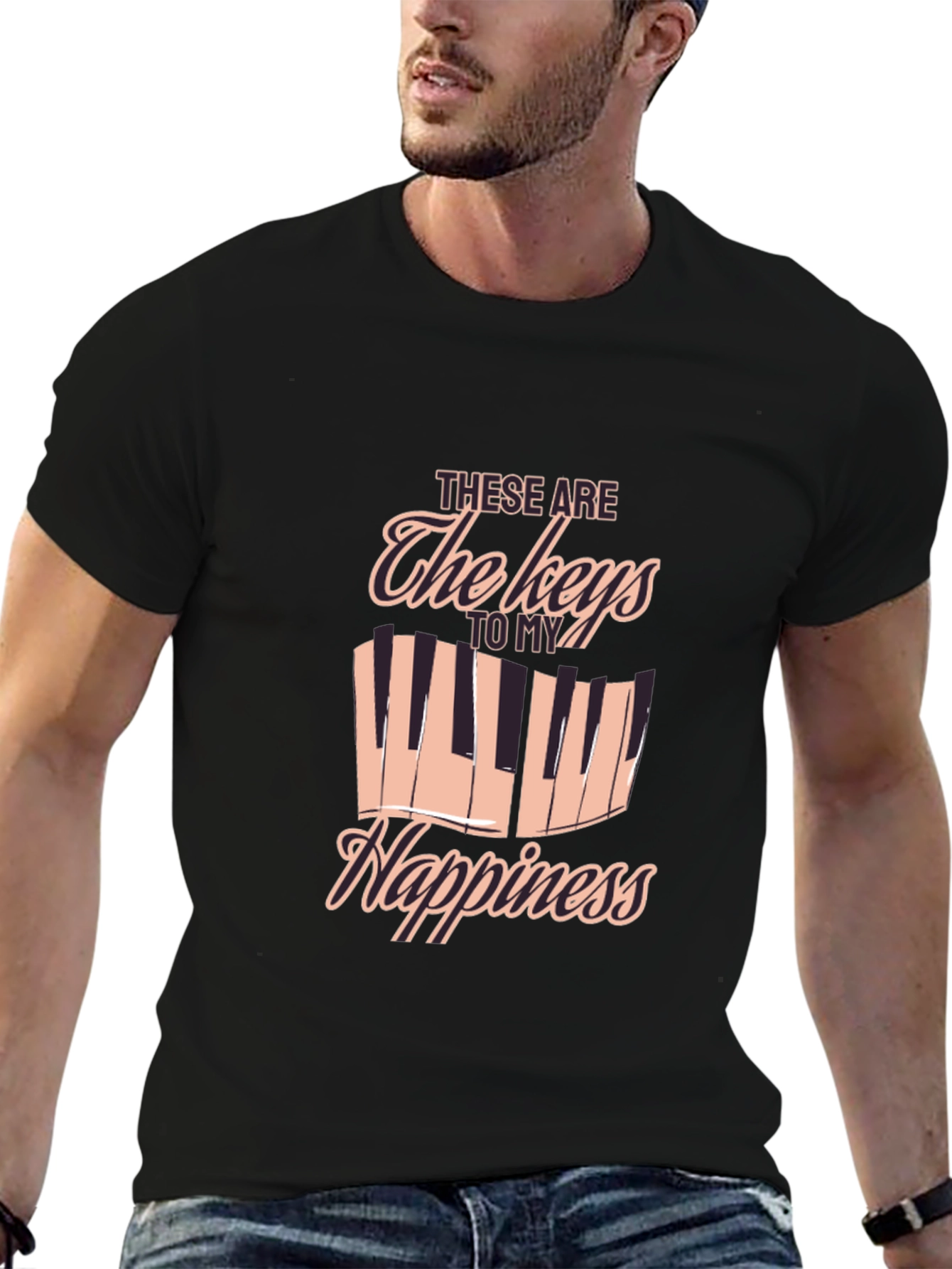 Piano Keys to My Happiness T-Shirt
