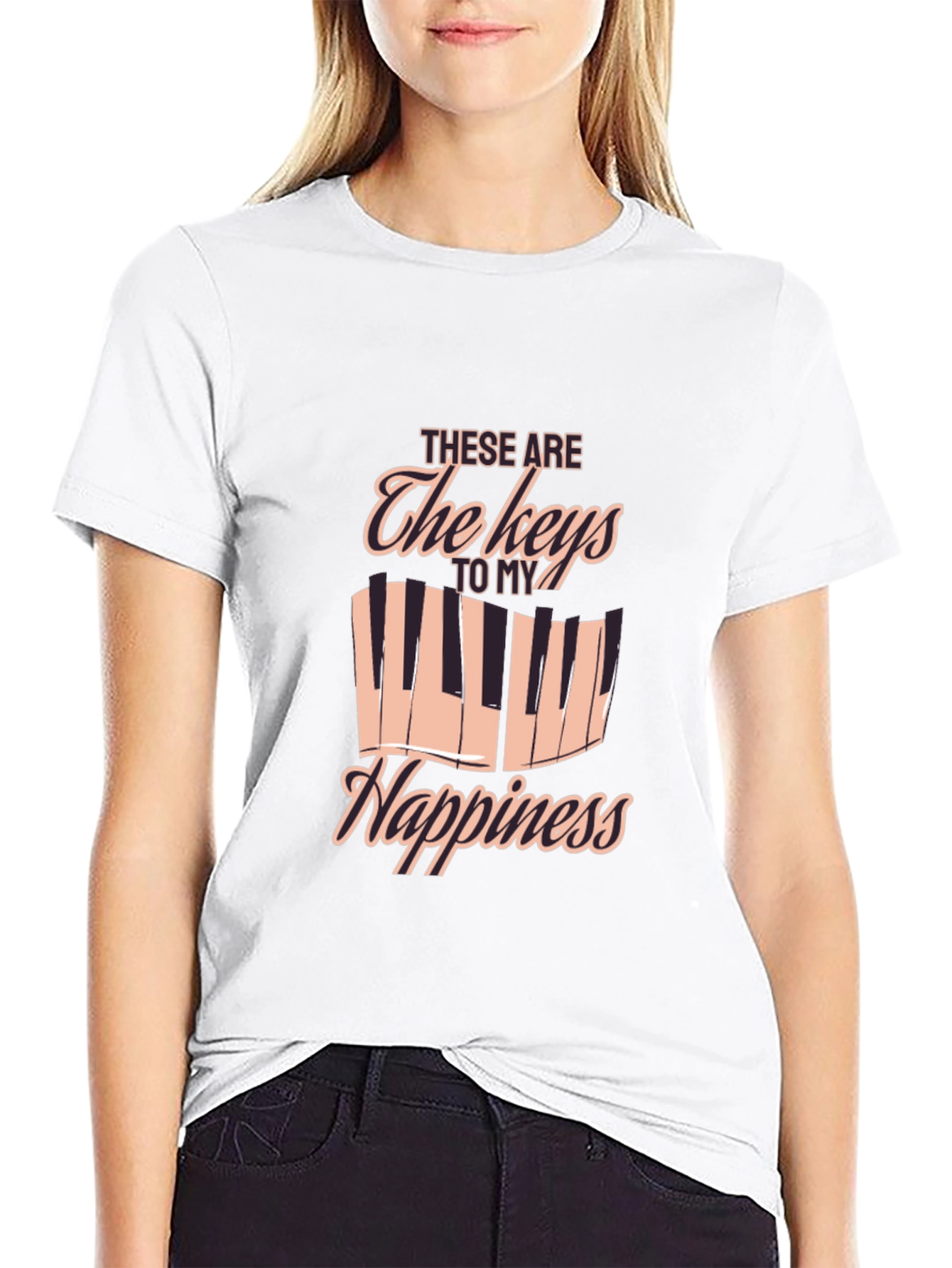 Piano Keys to My Happiness T-Shirt