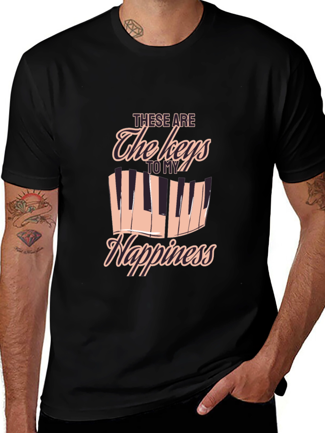 Piano Keys to My Happiness T-Shirt