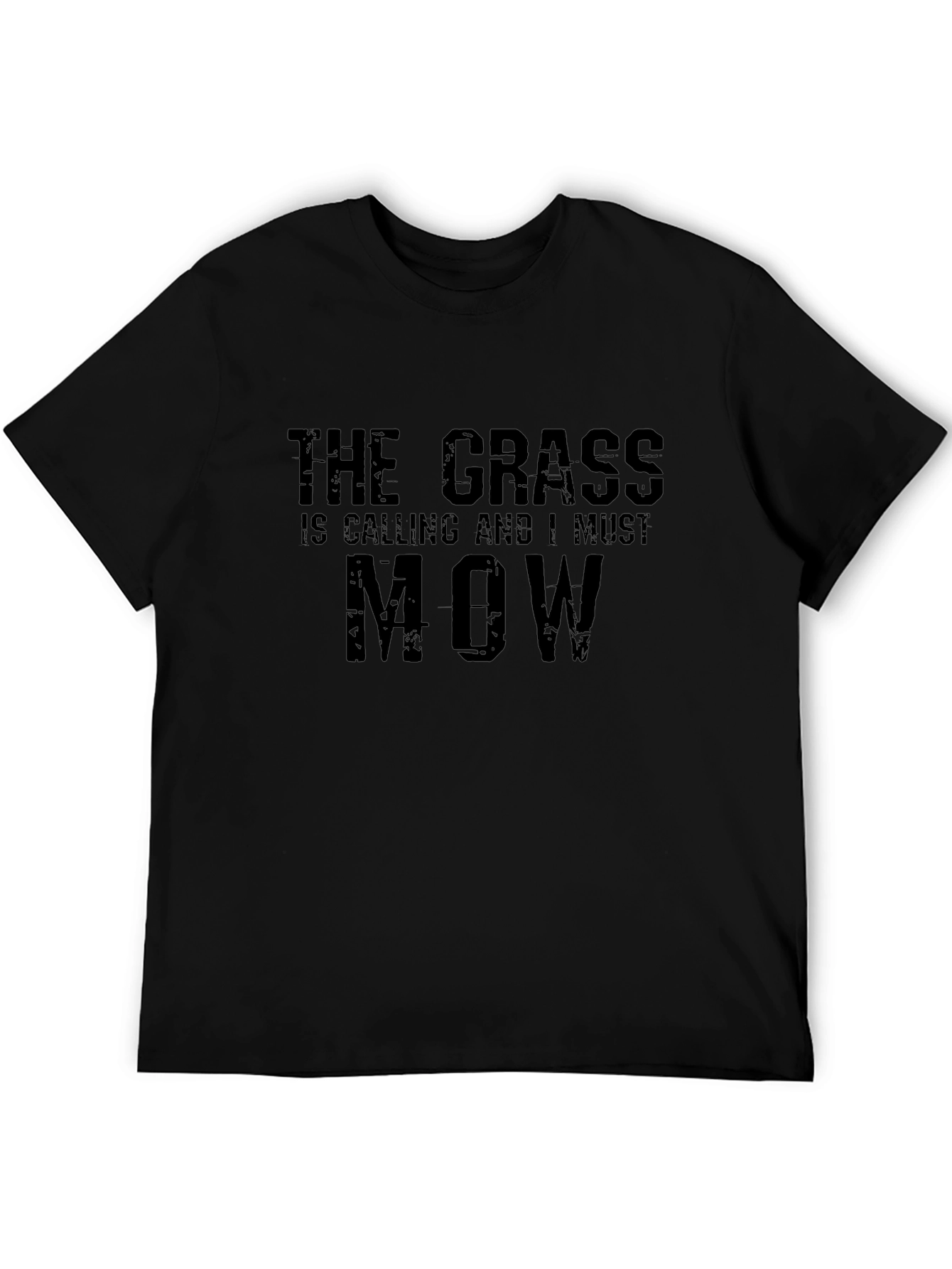 The Grass is Calling T-Shirt - Black Cotton Blend