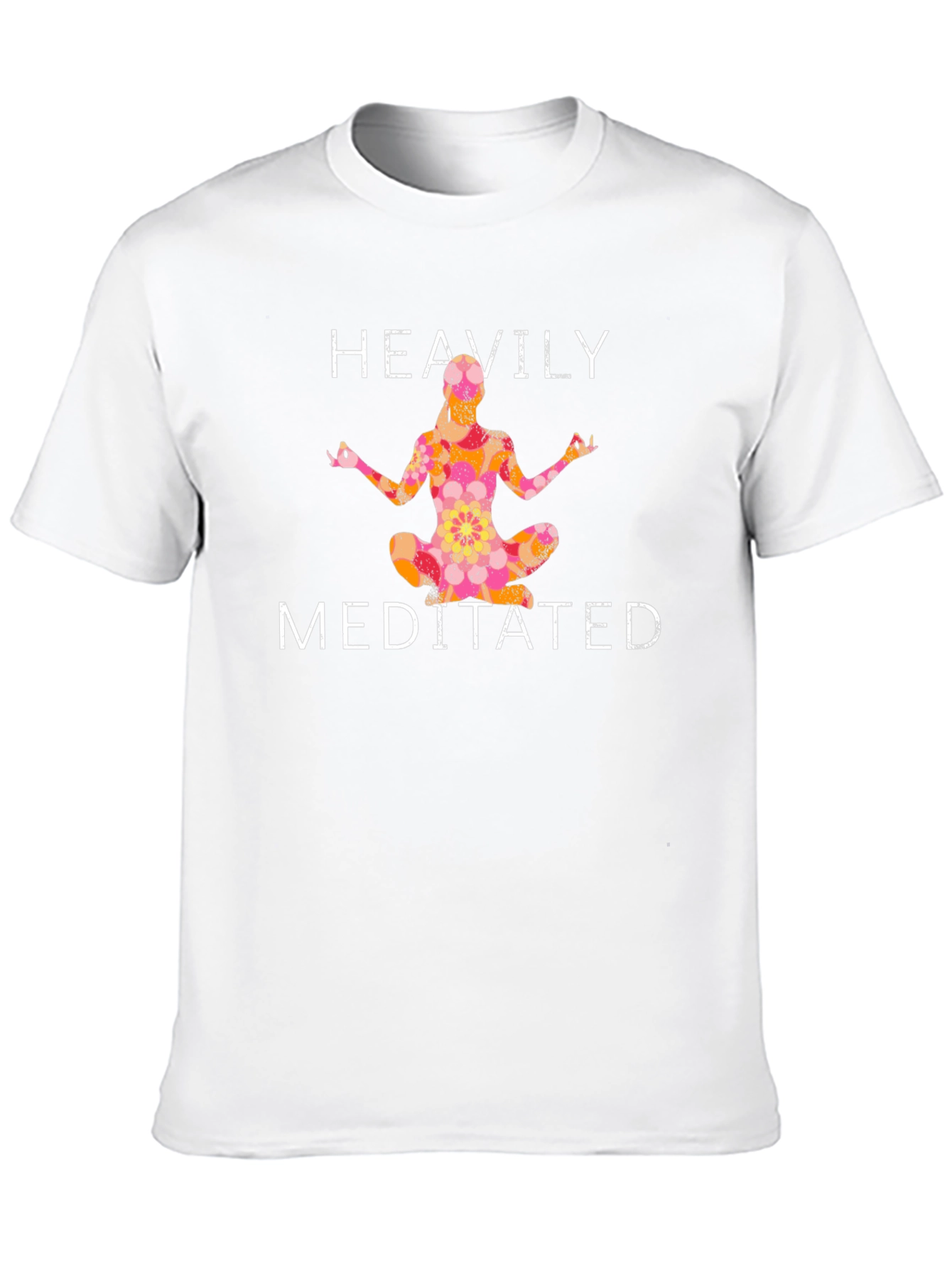 Heavily Meditated Graphic Tee - Black Yoga Shirt
