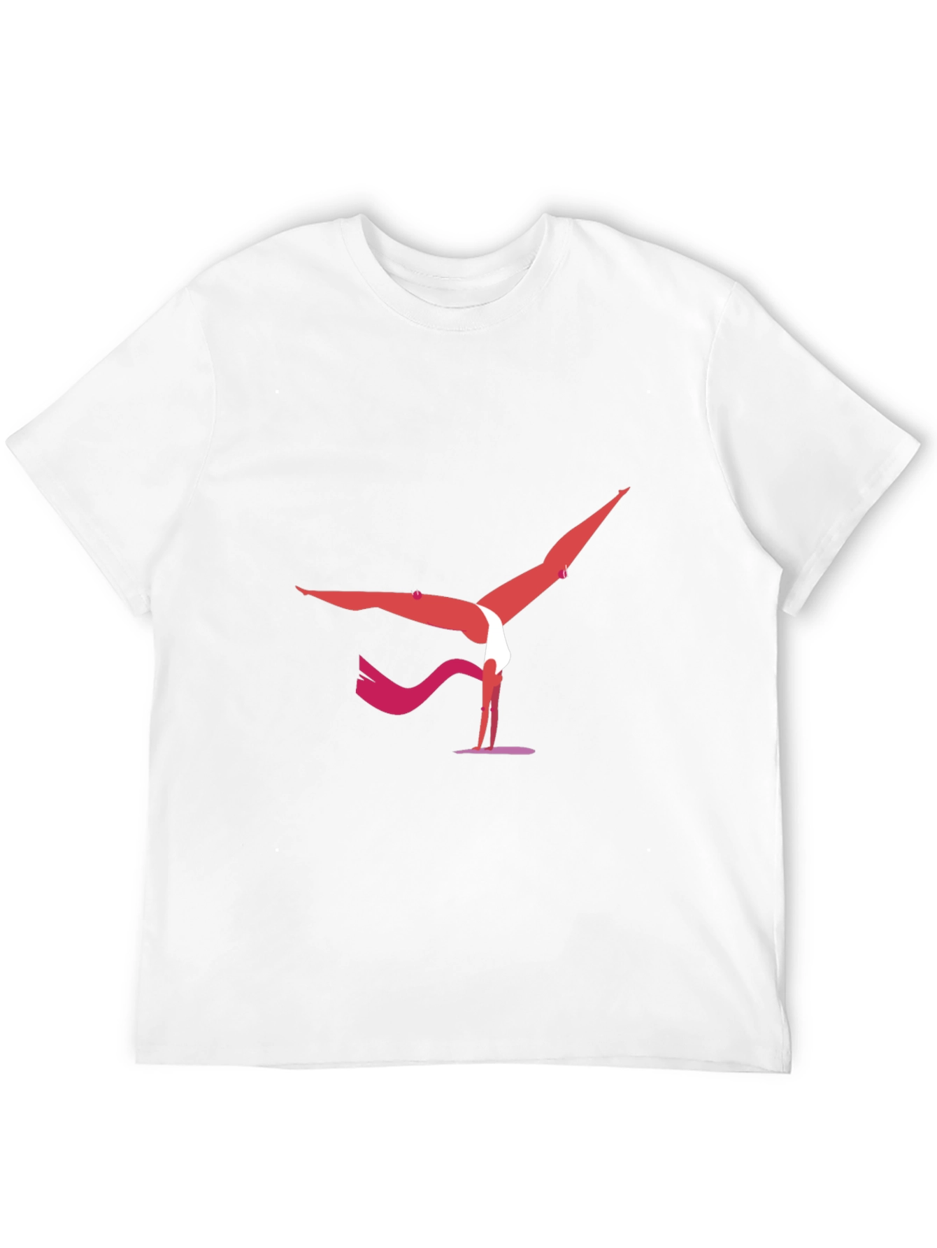 Yoga Pose Graphic Tee - Black Cotton Blend