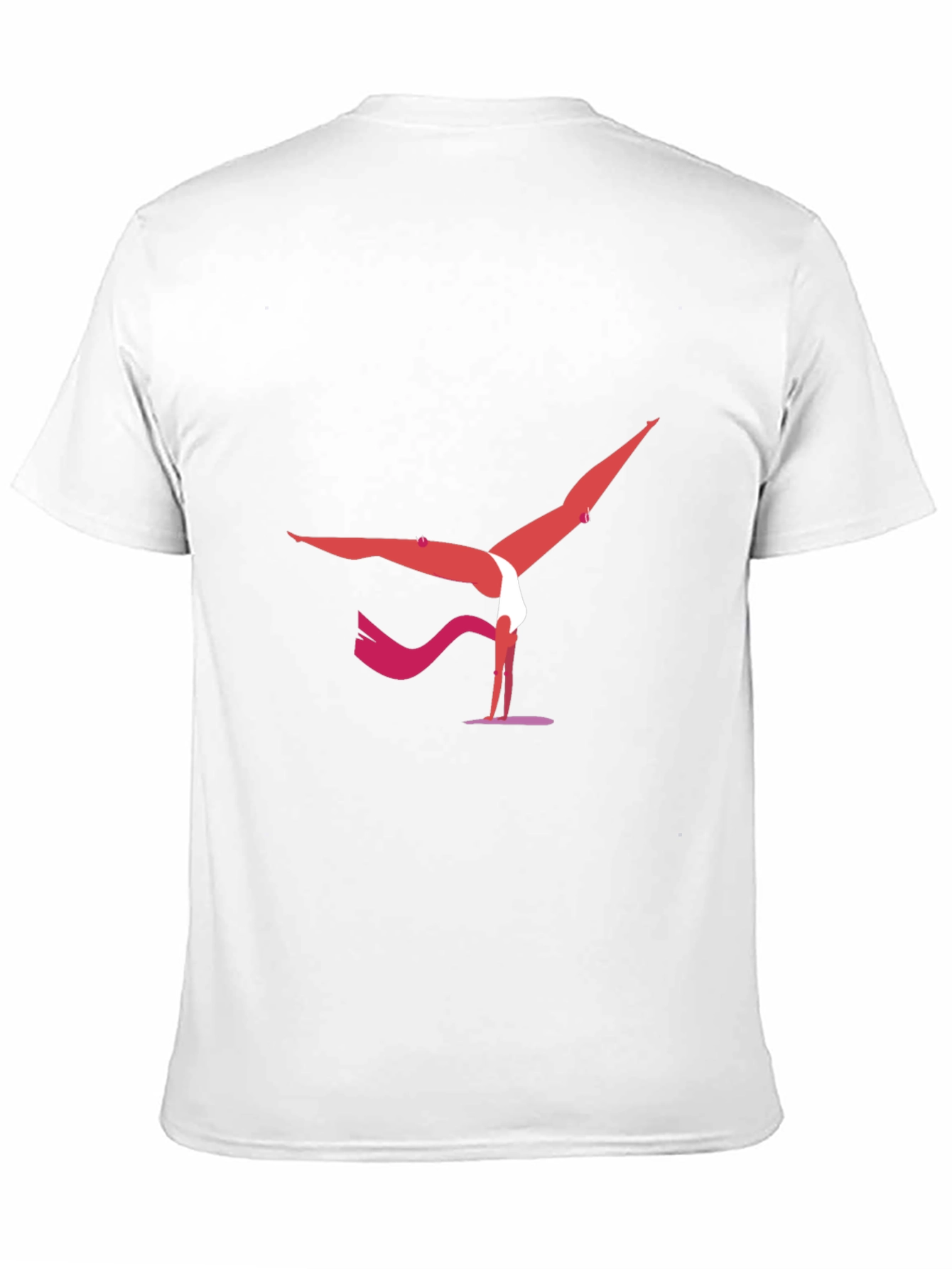 Yoga Pose Graphic Tee - Black Cotton Blend