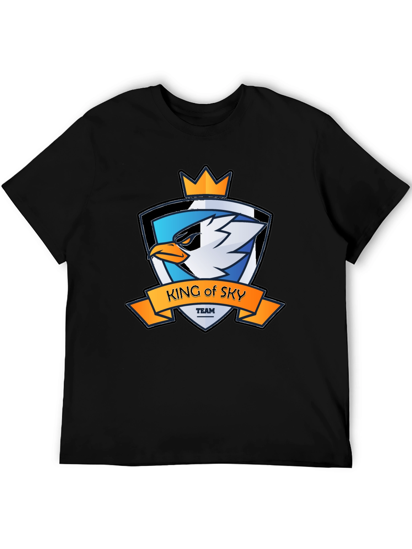 King of Sky Team Graphic T-Shirt - Black
