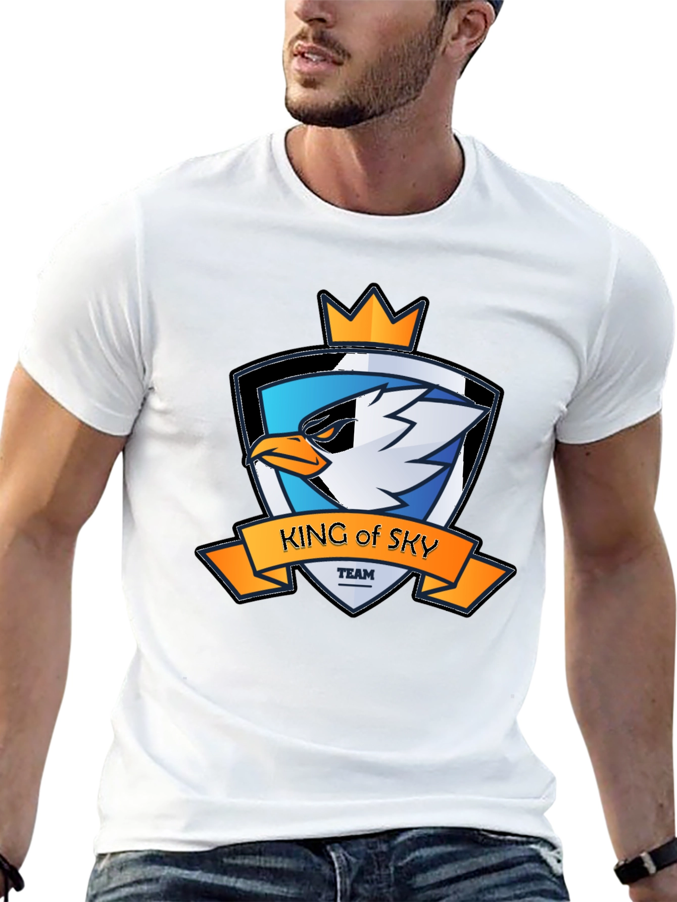 King of Sky Team Graphic T-Shirt - Black