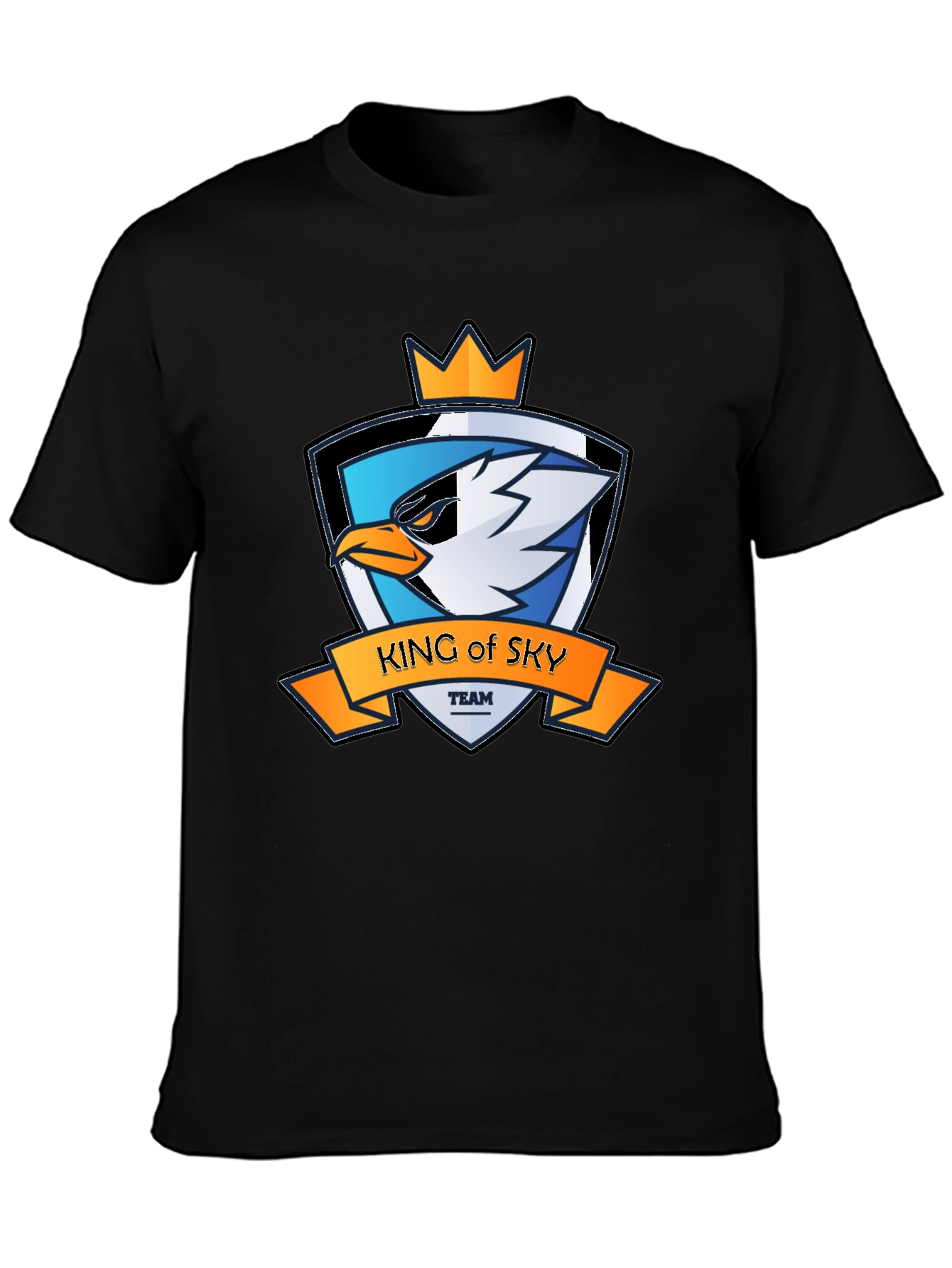King of Sky Team Graphic T-Shirt - Black