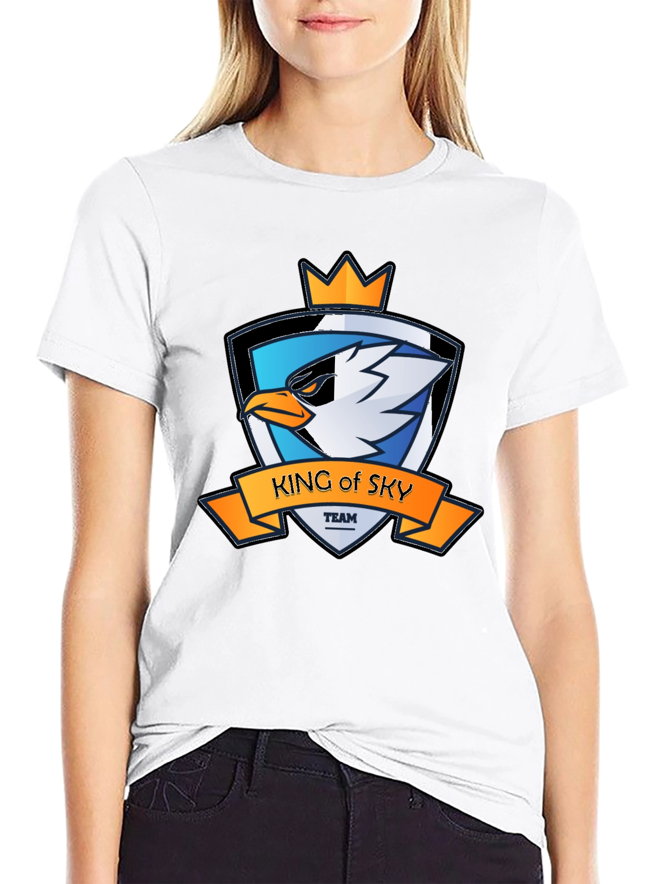 King of Sky Team Graphic T-Shirt - Black