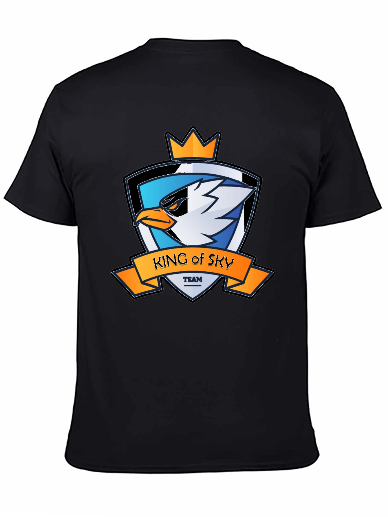 King of Sky Team Graphic T-Shirt - Black