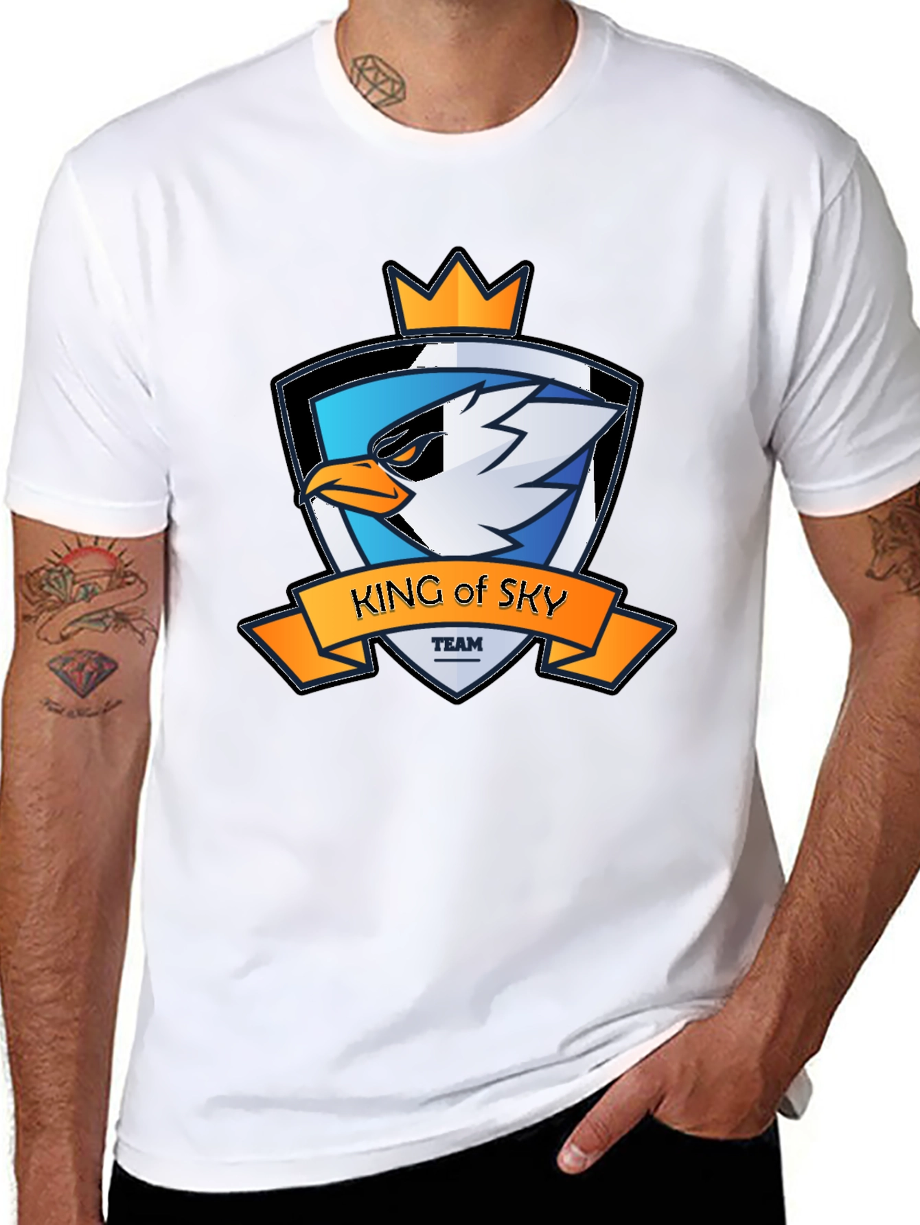 King of Sky Team Graphic T-Shirt - Black