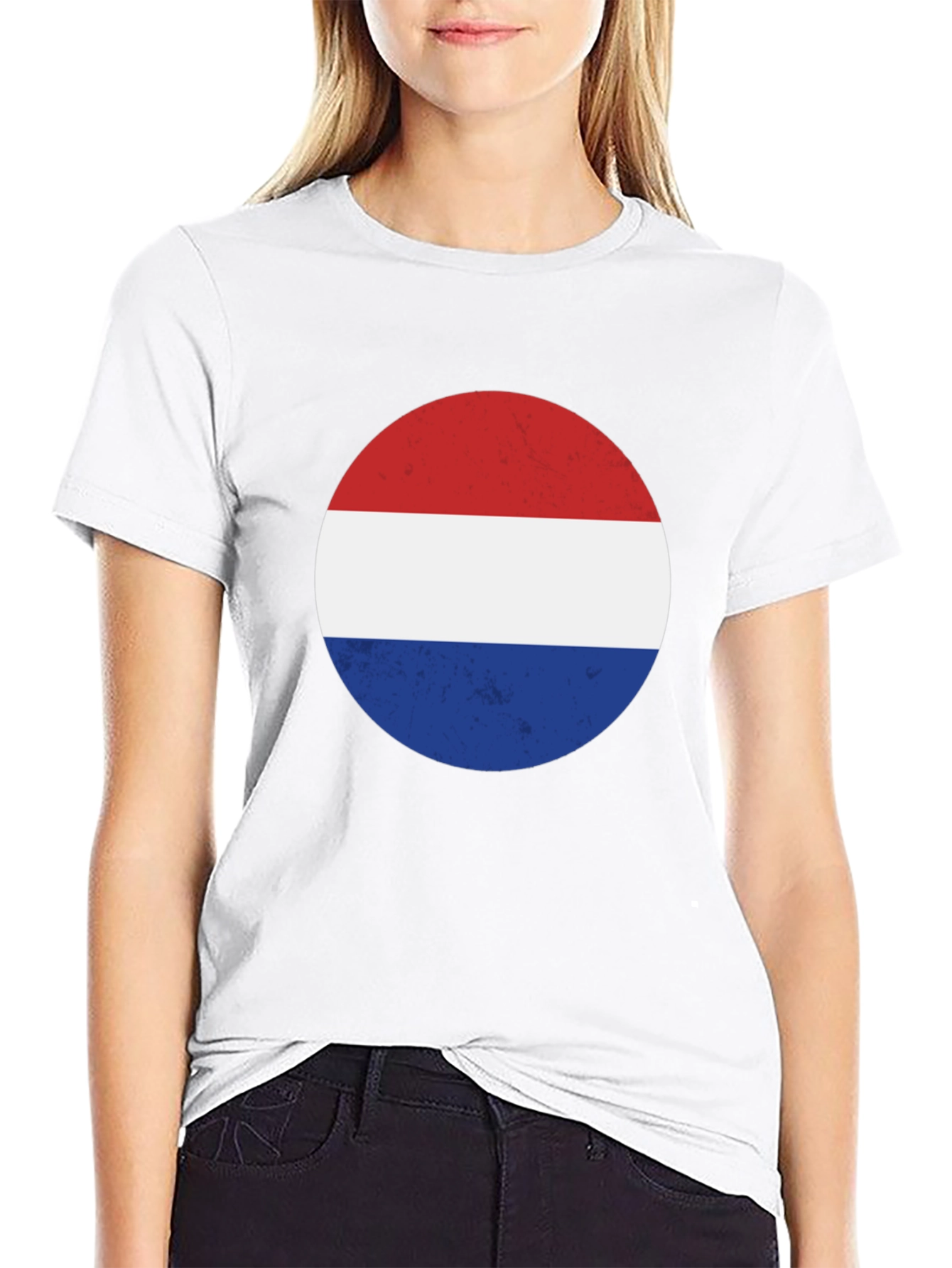 Netherlands Flag Circle T-Shirt