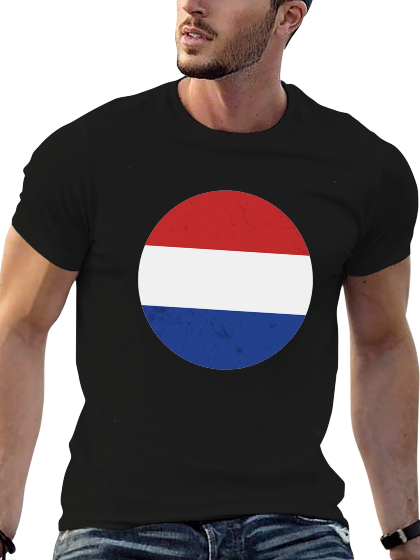 Netherlands Flag Circle T-Shirt