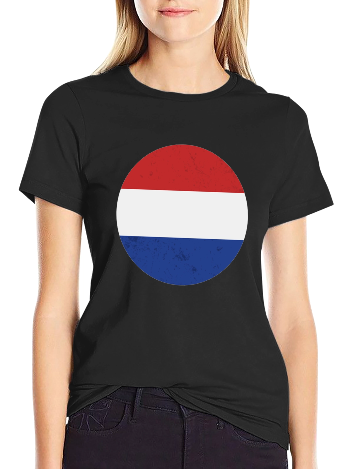Netherlands Flag Circle T-Shirt
