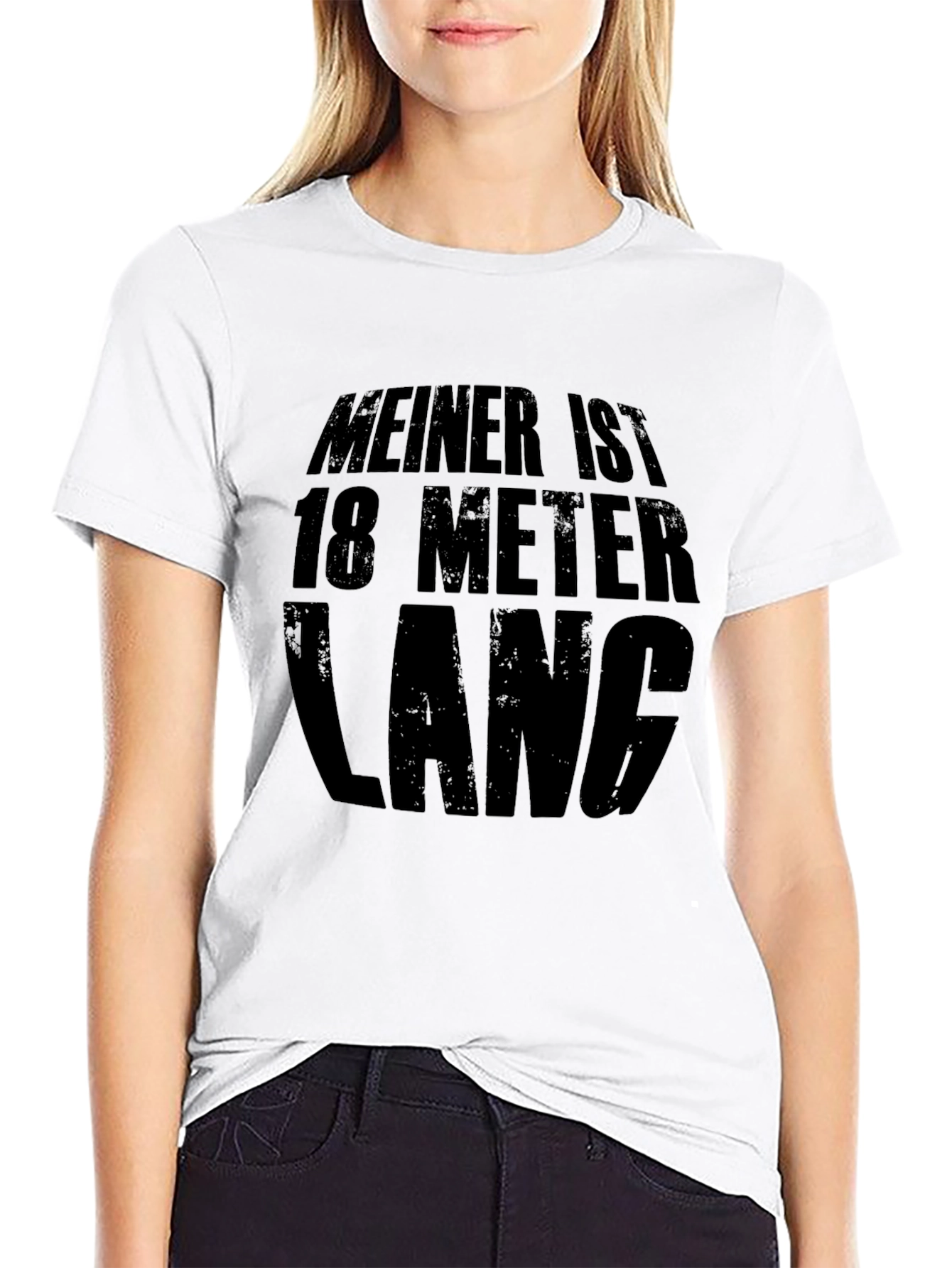 Meiner Ist 18 Meter Lang Black T-Shirt