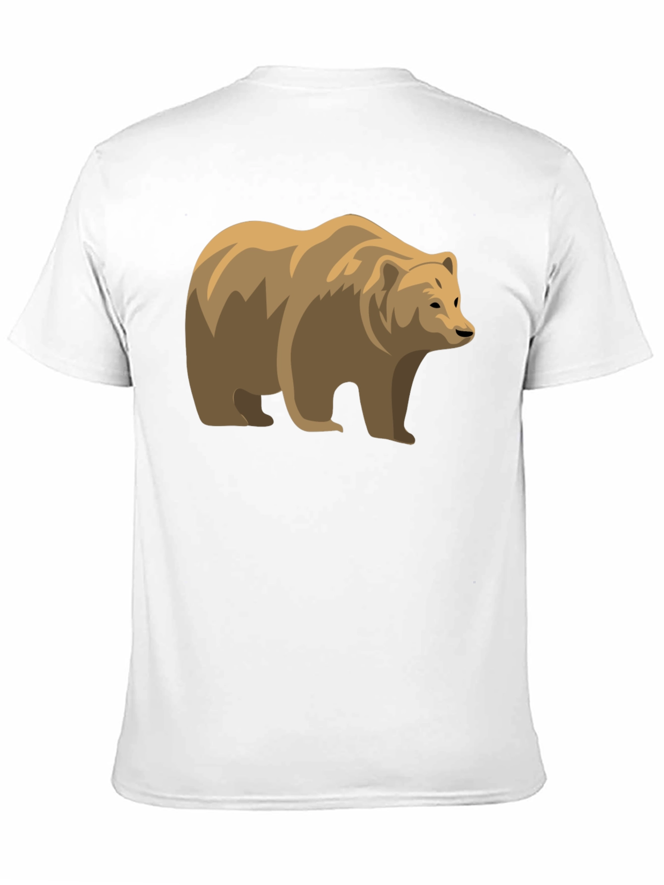 Bear Graphic Black Tee - Stylish Wildlife Shirt