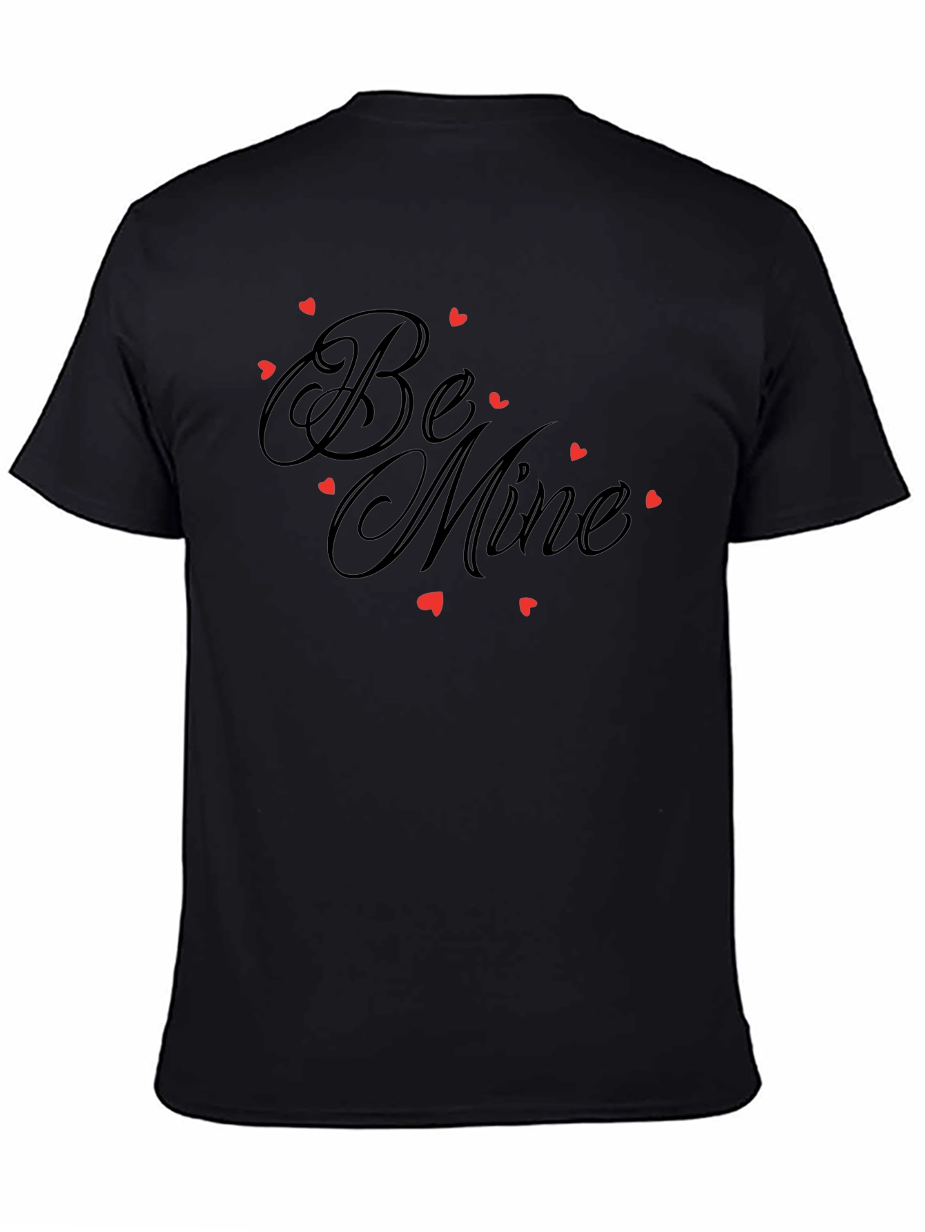 Be Mine Graphic Tee - Valentines Day Black Shirt