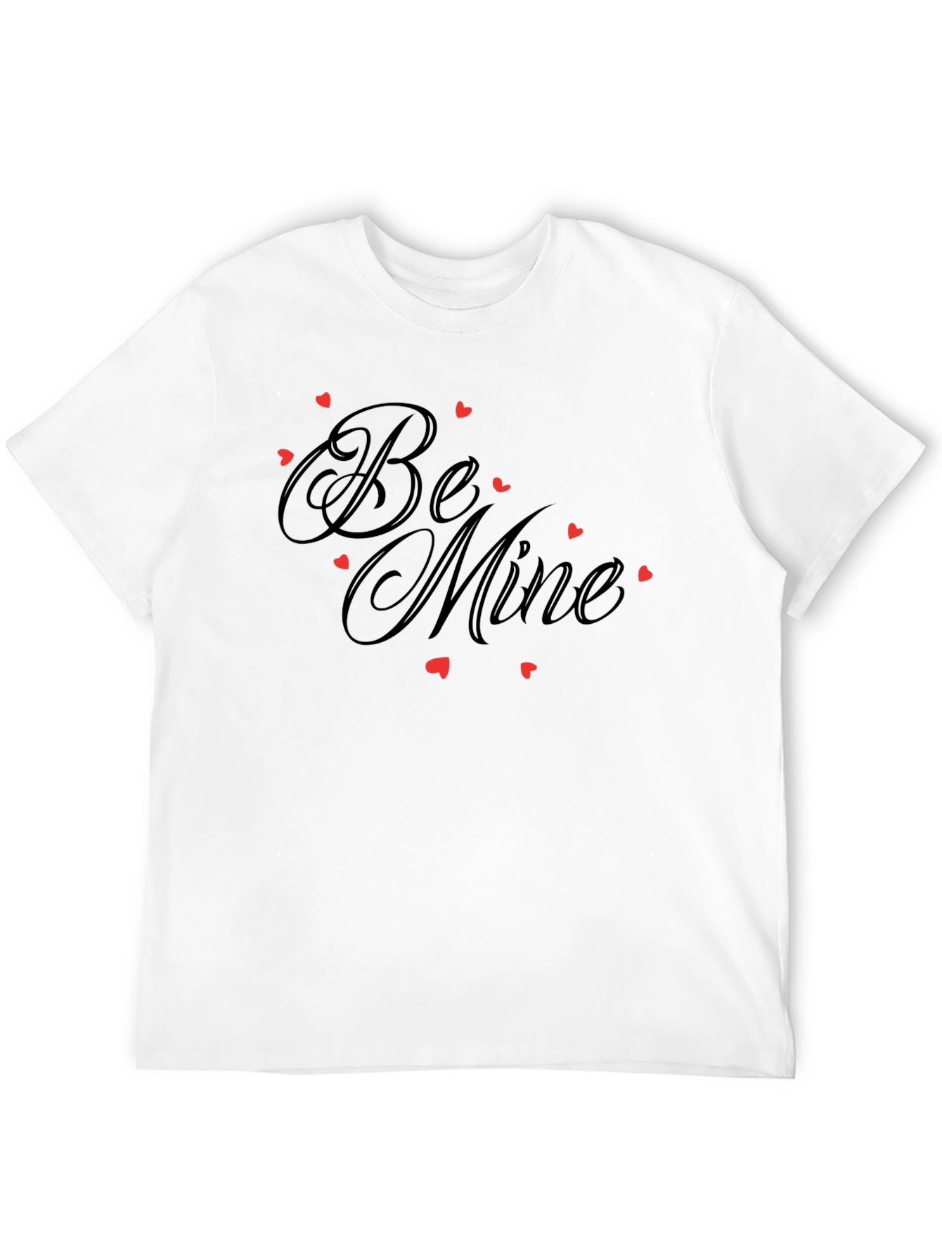 Be Mine Graphic Tee - Valentines Day Black Shirt