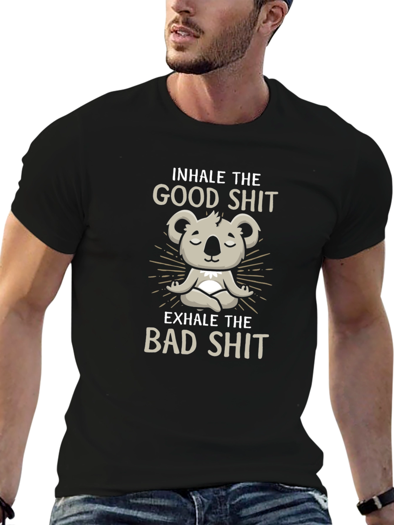 Inhale Good Exhale Bad Koala T-Shirt
