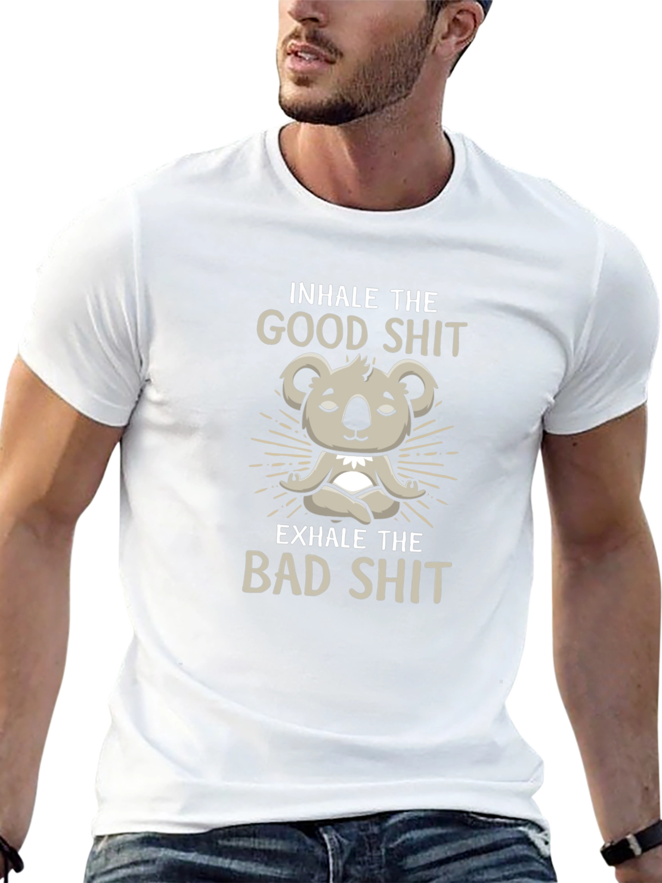 Inhale Good Exhale Bad Koala T-Shirt
