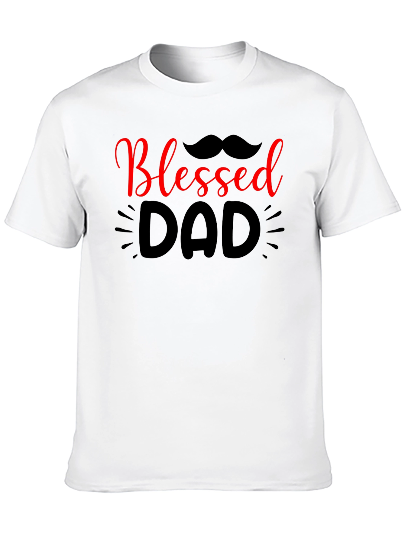 Blessed Dad Graphic Tee - Black