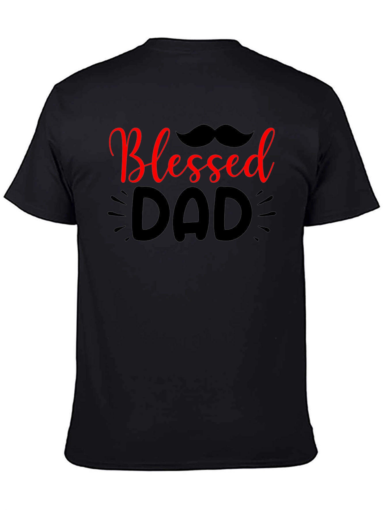 Blessed Dad Graphic Tee - Black
