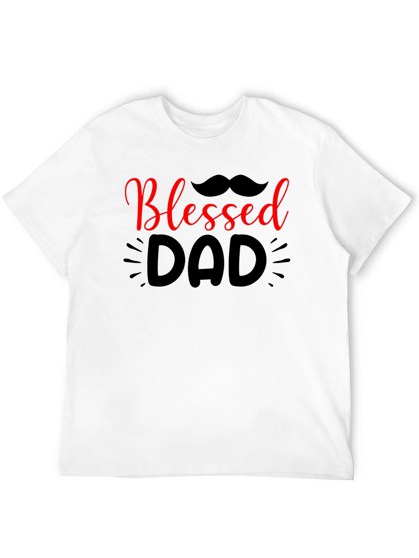 Blessed Dad Graphic Tee - Black